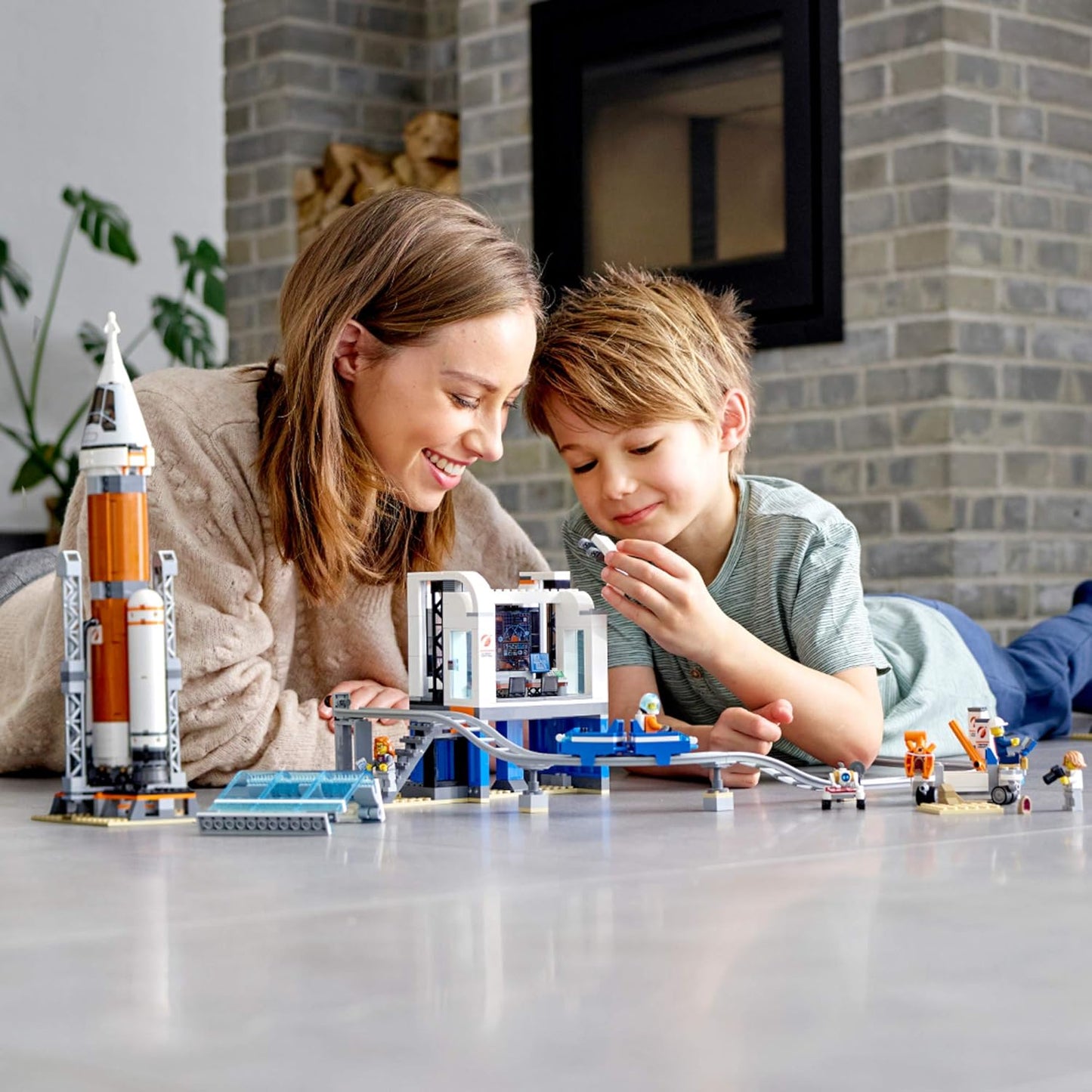 LEGO City Space Deep Space Rocket and Launch Control 60228 Model Rocket Building Kit with