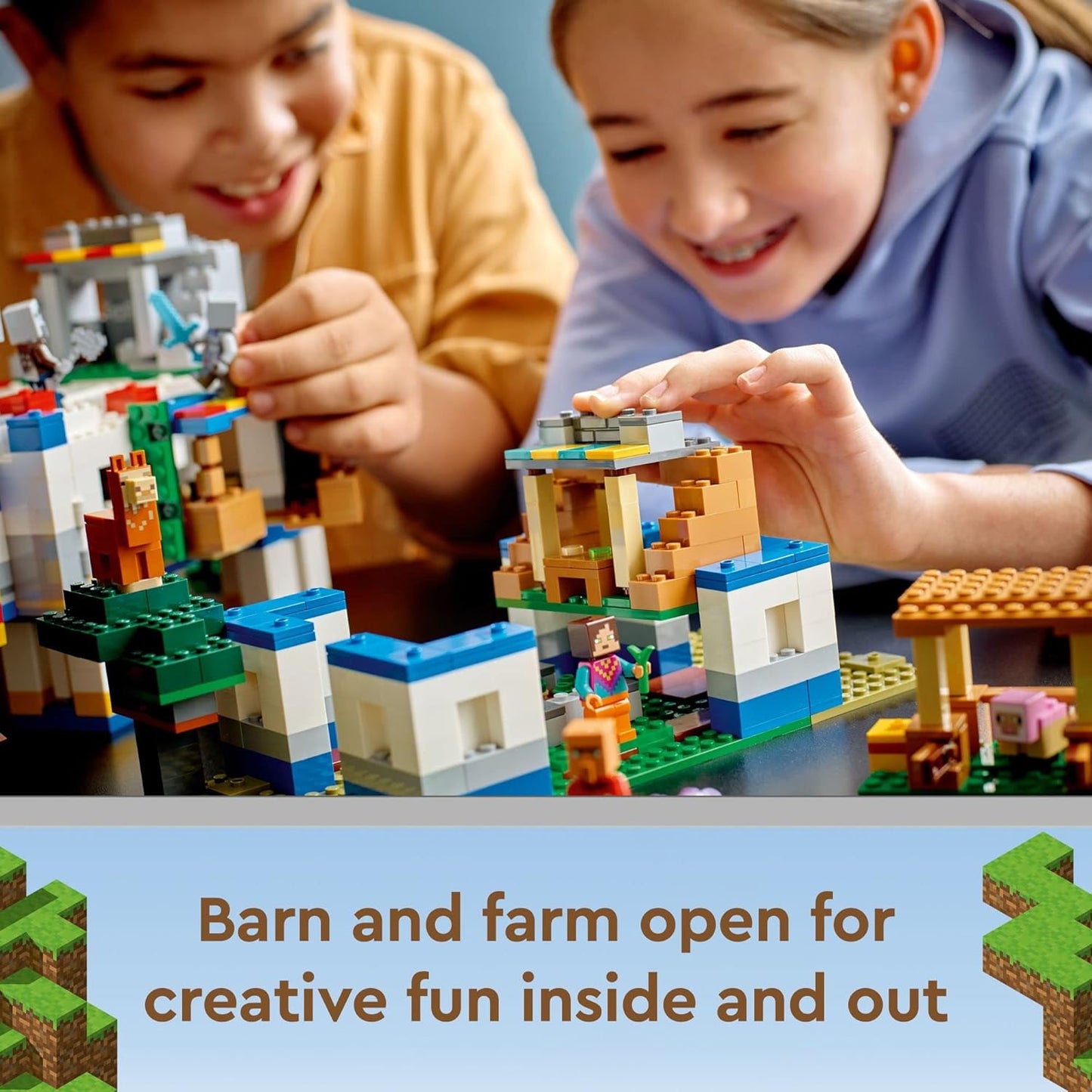LEGO Minecraft The Llama Village Farm House Toy Building Set