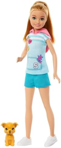 Barbie Ligaya Doll with Pet Dog from and Stacie to The Rescue Movie Dark Hair Doll