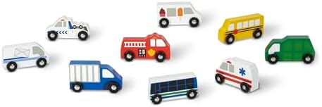 Melissa & Doug Melissa Doug Wooden Town Vehicle