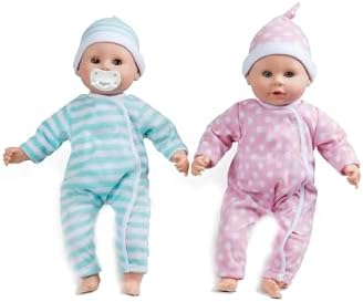 Melissa & Doug Melissa Doug Mine to Love Twins Luke Lucy 15 Light Skin-Tone Boy and Girl Baby Doll