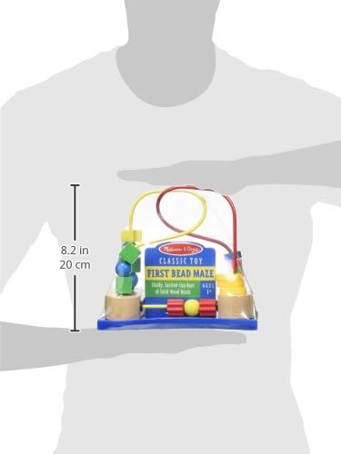 Melissa & Doug Melissa Doug First Bead Maze - Wooden Educational Toy for Floor High Chair