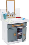 Little Tikes First Bathroom Sink with Real Working Faucet Pretend Play for 12 Bathroom