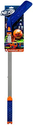 NERF Flexplay Hockey Stick Ball Set - Indoor Outdoor Street Hockey Set - Adjustable