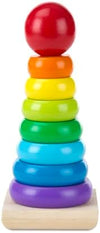 Melissa & Doug Melissa Doug Rainbow Stacker Wooden Ring Educational Toy - Wooden Rainbow