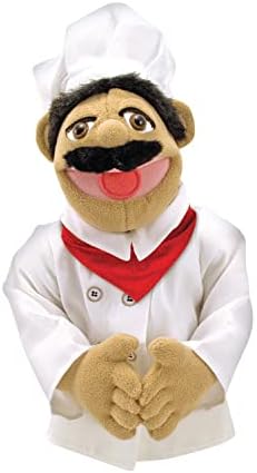 Melissa & Doug Melissa Doug Chef Puppet Al Dente with Detachable Wooden Rod