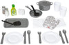 Melissa & Doug Melissa Doug 22-Piece Play Kitchen Set - Utensils Pot Pans and More White