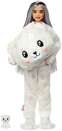 Barbie Cutie Reveal Doll Snowflake Sparkle Series Deer Plush