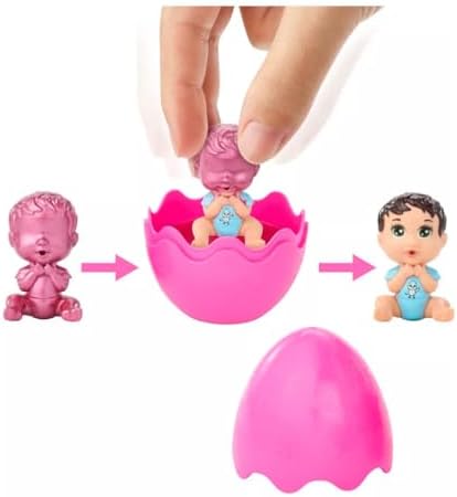 Barbie Color Reveal Easter Egg HJX67 Series Complete Set of 5 Colored Egg Surprises Bundle