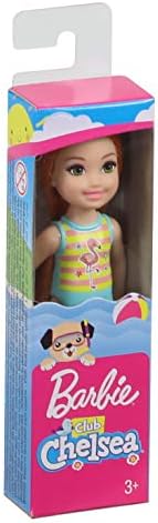 Barbie Club Chelsea Beach Doll Flamingo Bathing Suit