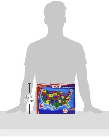 Melissa & Doug Melissa Doug USA Map Floor Puzzle - 51 Pieces 2 x 3 feet - FSC Certified