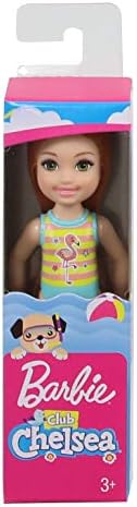 Barbie Club Chelsea Beach Doll Flamingo Bathing Suit