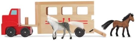 Melissa & Doug Melissa Doug Wooden Horse Carrier Toy 1 Scratch Art Mini-Pad Bundle 04097