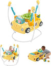Fisher-Price Baby to Toddler Learning Toy 2-in-1 Servin' Up Fun Jumperoo Activity Center with Music Lights and Shape Sorting Puzzle