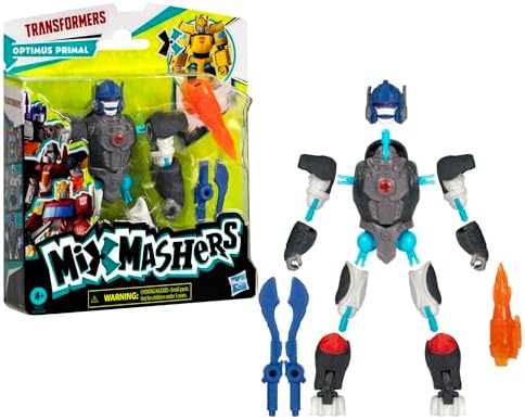 Transformers MixMashers Optimus Primal Custom Mix-and-Match Action Figure 5-Inch-Scale 12