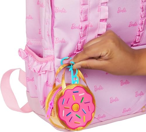 Barbie Clothes Deluxe Keychain Rainbow Bag with Pajamas Slumber Party-Themed for Fashion Doll