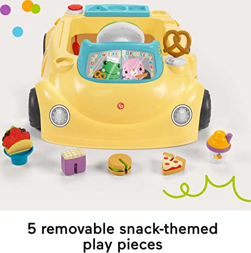 Fisher-Price Baby to Toddler Learning Toy 2-in-1 Servin' Up Fun Jumperoo Activity Center with Music Lights and Shape Sorting Puzzle