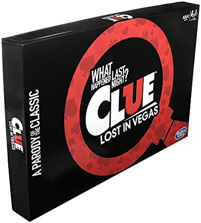 Hasbro Clue Lost in Vegas Board Game The Classic Whodunnit Parody Mystery Game