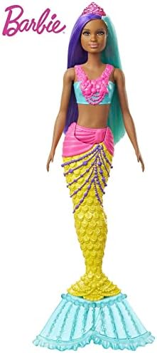 Barbie Dreamtopia Mermaid Doll 12-inch Teal and Purple Hair with Tiara 3 to 7 Year Olds