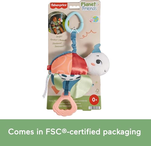 Fisher-Price Baby Stroller Toy Planet Friends Sea Me Bounce Turtle Plush