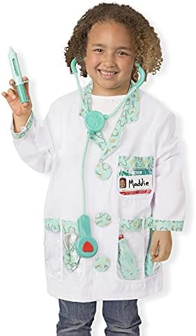Melissa & Doug Melissa Doug Doctor Role Play Costume Dress-Up Set 8 pcs Pretend Play Role