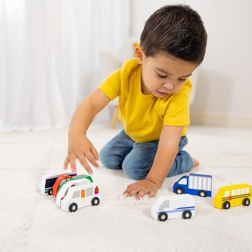 Melissa & Doug Melissa Doug Wooden Town Vehicle