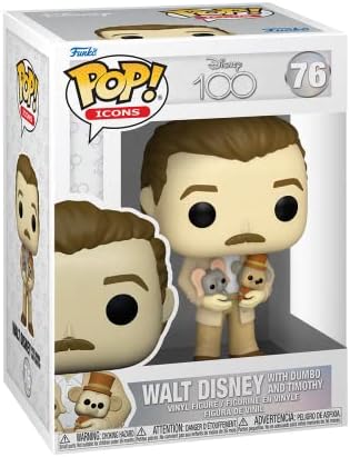 Funko Pop Icons Disney 100 - Walt Disney with Dumbo and Timothy Walt Disney