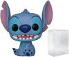Funko Disney Lilo Stitch - Smiling Seated Stitch Pop Vinyl Figure Bundled with Compatible