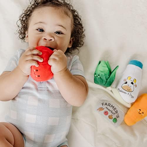 Melissa & Doug Melissa Doug Multi-Sensory Market Basket Fill Spill Infant Toy - Play Food