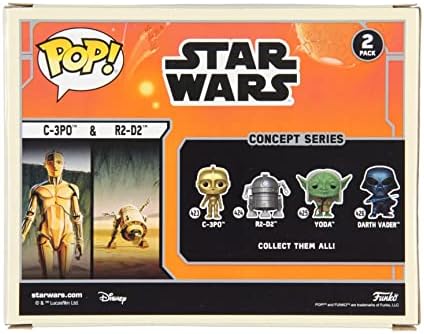 Funko Pop Disney Star Wars Concept - C-3PO R2-D2 ly at Disney 2-Pack Bobble-Heads Vinyl