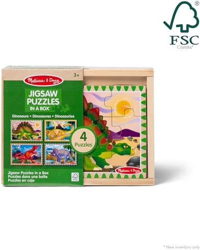 Melissa & Doug Melissa Doug Pets 4-in-1 Wooden Jigsaw Puzzle