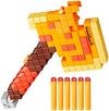 Nerf Minecraft Firebrand Dart Blasting Axe 6 Nerf Elite Foam Darts Design Inspired by