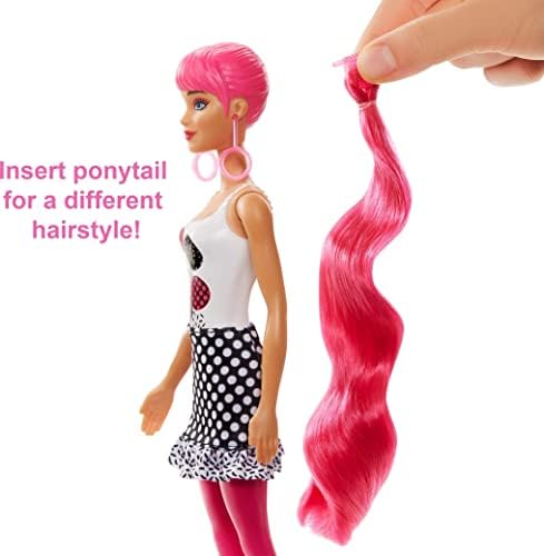Barbie Color Reveal Doll Color-Block Series 7 Surprises 1 Barbie Doll Styles May Vary