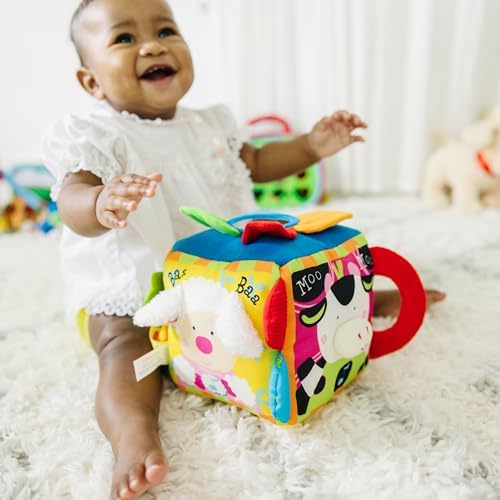Melissa & Doug Melissa Doug K's Musical Farmyard Cube Educational Baby Toy