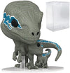POP Jurassic World Dominion - Blue Beta Velociraptor Funko Vinyl Figure Bundled with