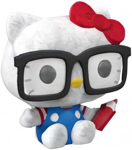 Funko Pop Hello Kitty 65 - Hello Kitty Hipster Nerd with Glasses Flocked