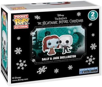 Funko Pop Keychain Disney's The Nightmare Before Christmas - Jack Skellington Sally in