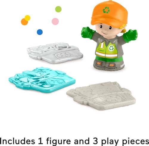 Fisher-Price Little People Musical Toddler Toy Recycling Truck Garbage Vehicle