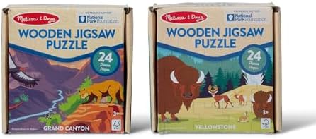 Melissa & Doug Melissa Doug National Parks Yellowstone Grand Canyon 24pc Jigsaw Puzzle