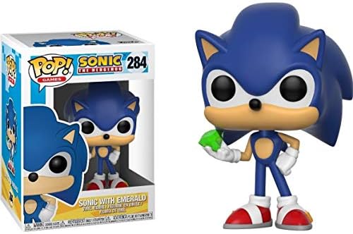 Funko POP Sonic The Hedgehog - Sonic with Emerald Funko Vinyl Figure Bundled with