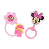 Disney 2 Pack Disney Princess Character Shape Rattle and Keyring Teether Premium Toddler