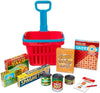 Melissa & Doug Melissa Doug Fill and Roll Grocery Basket With Play Food Boxes and Cans 11