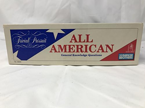 Hasbro Parker Brothers Trivial Pursuit All American Edition 1993