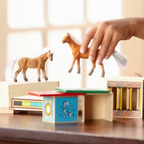 Melissa & Doug Melissa Doug Horse Carrier Wooden Vehicle