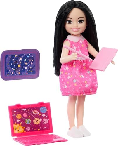 Barbie Toy Set Chelsea Can Be Astronomer Brunette Small Doll