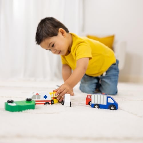 Melissa & Doug Melissa Doug Wooden Town Vehicle