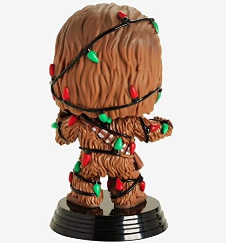 Funko POP Star Wars Holiday - Chewbacca with Christmas Lights Funko Vinyl Figure Bundled