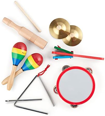 Melissa & Doug Melissa Doug Band-in-a-Box Clap Clang Tap - 10-Piece Musical Instrument