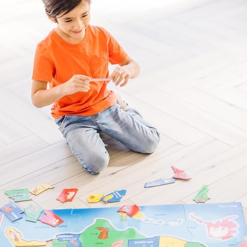 Melissa & Doug Melissa Doug USA Map Floor Puzzle - 51 Pieces 2 x 3 feet - FSC Certified
