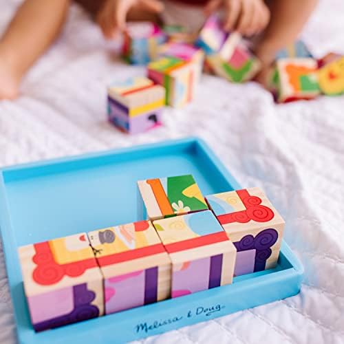 Melissa & Doug Melissa Doug Blue's Clues You Wooden Cube Puzzle 16 Pieces